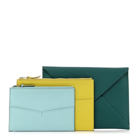 hermes envelop|HERMES Evercolor Envelope Trio Wallet Malachite Lime Bleu .